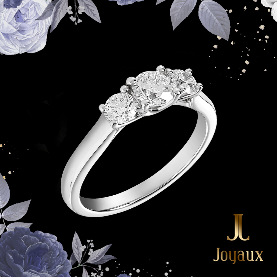 1.5 carat Diamond Three Stone Ring