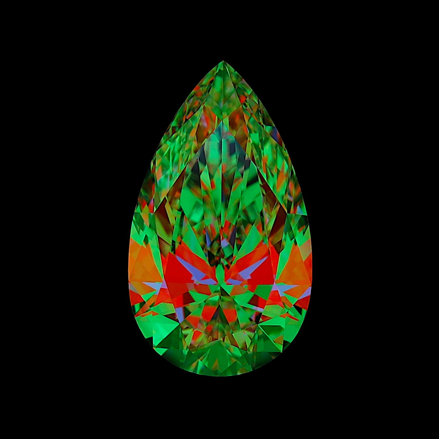 Diamant poire D Impeccable de 1,19 carat le plus pur | Joyaux™ Genève : Brillance Étincelante