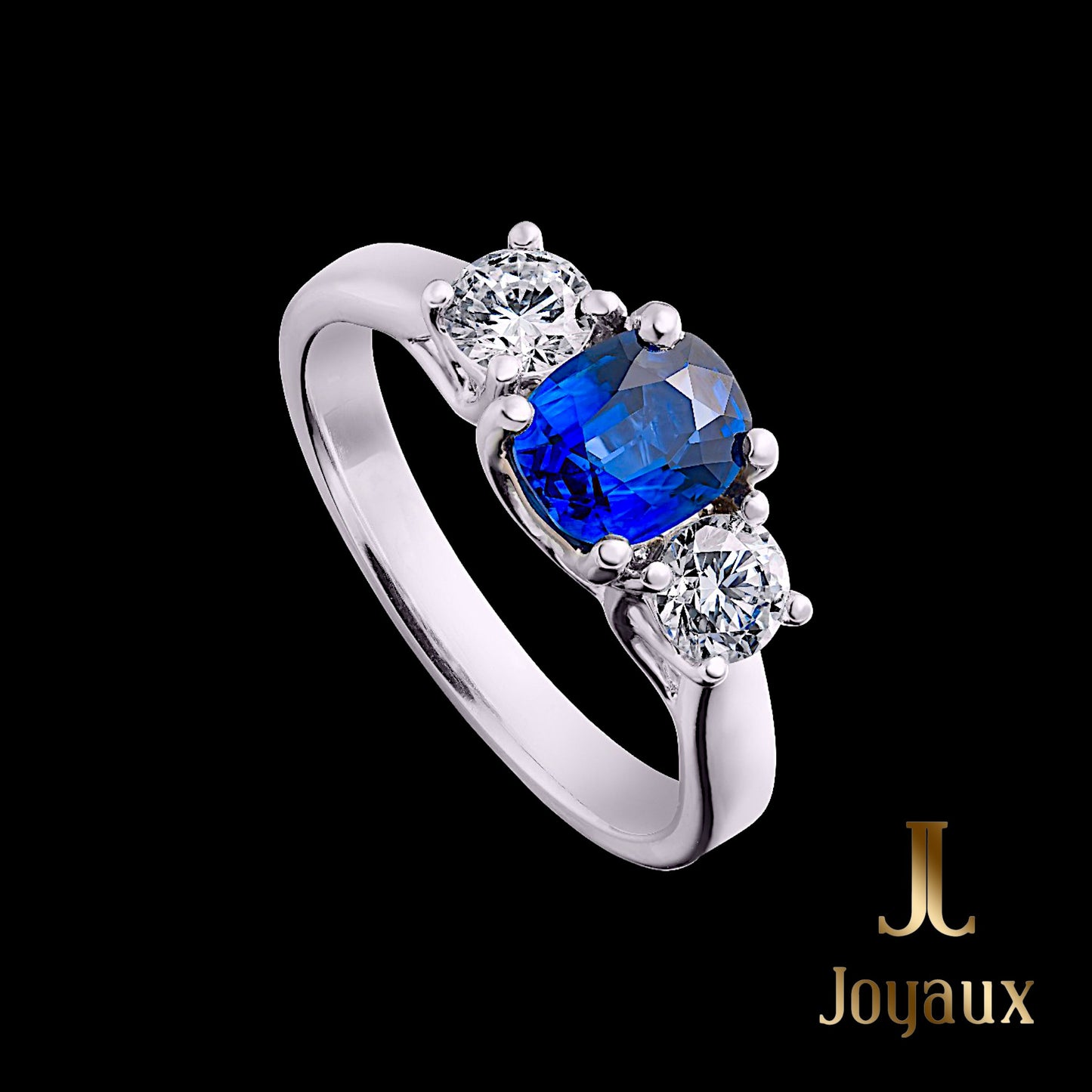 Bague Cocktail en Saphir et Diamants