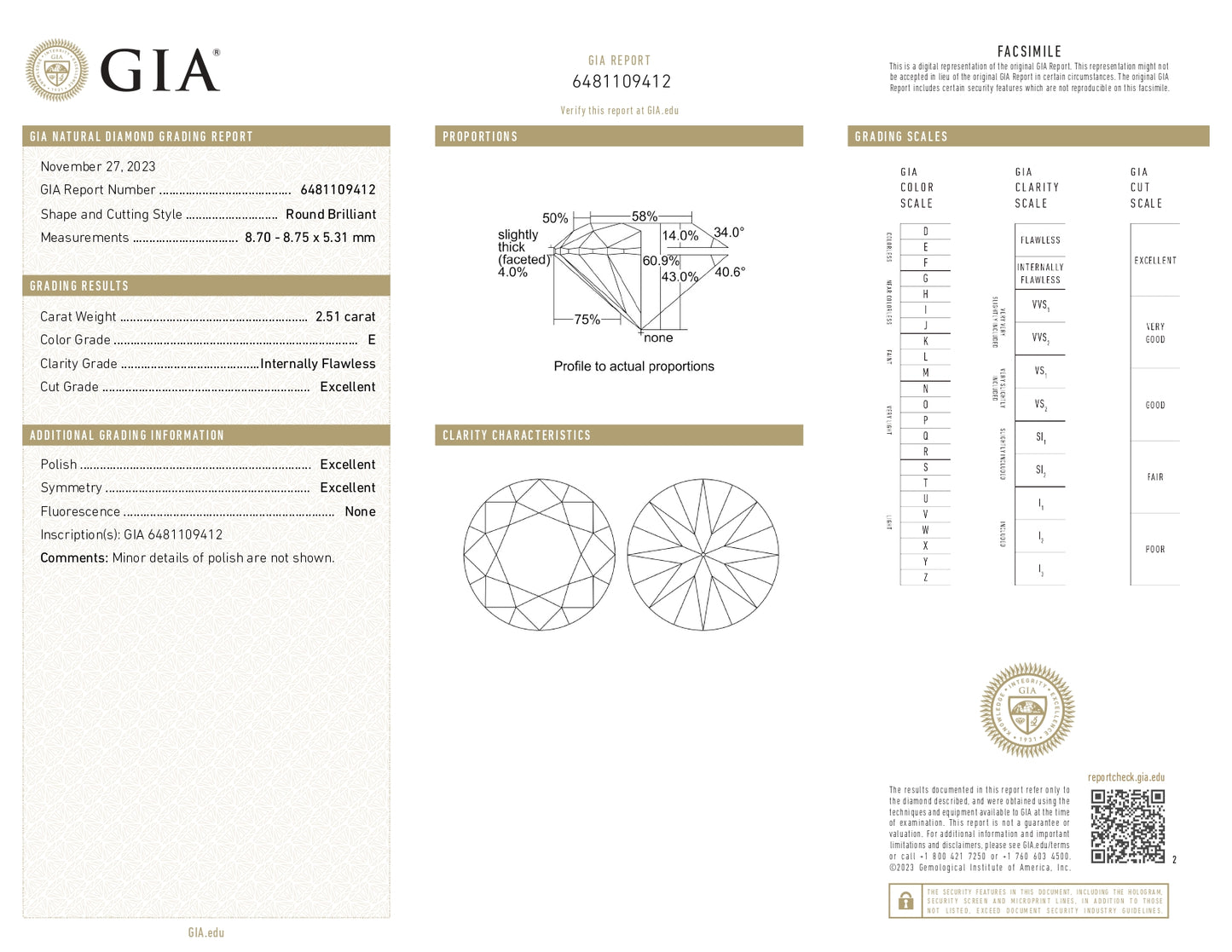 The Ultimate Jewel: 2.51-Carat Joyaux™ Signature Round Diamond E IF