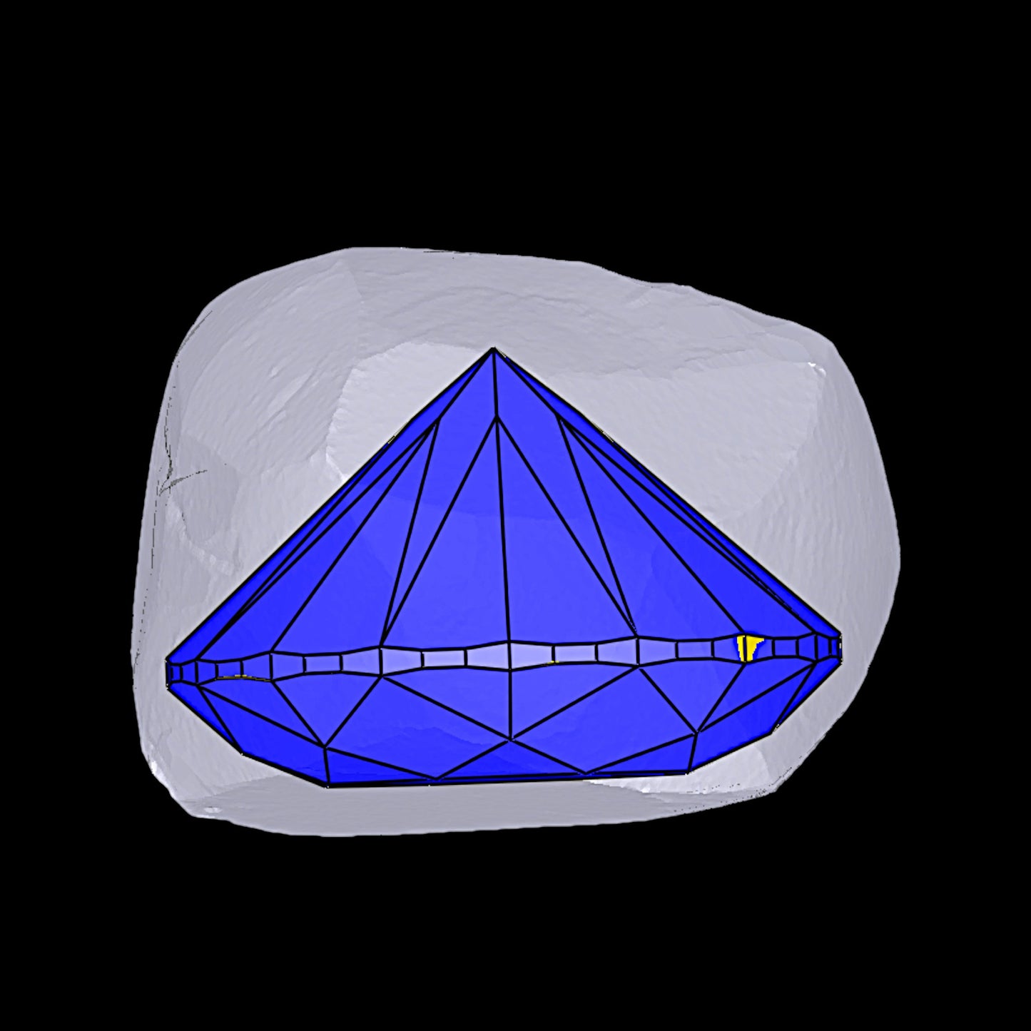 Exceptional 2.56-Carat Hearts & Arrows Diamond E-IF