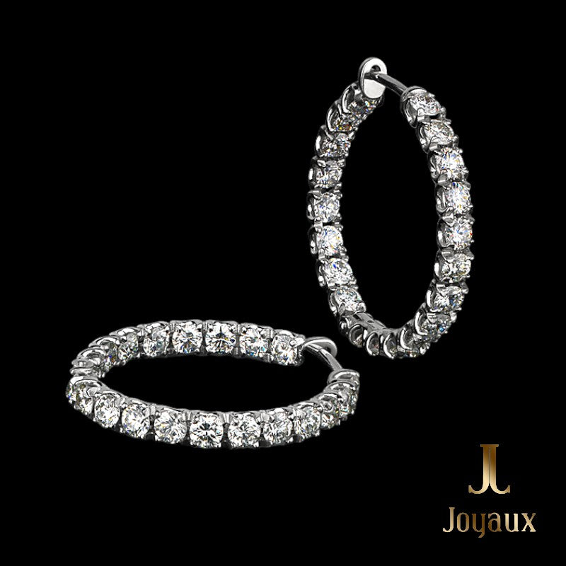 Diamond Hoop Earrings 4 ct.tw.