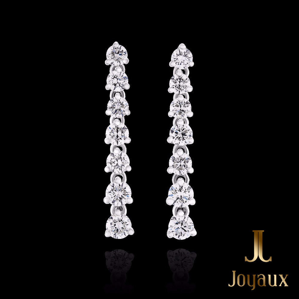 Graduated Diamond Drop Earrings 1.25 ct.tw.