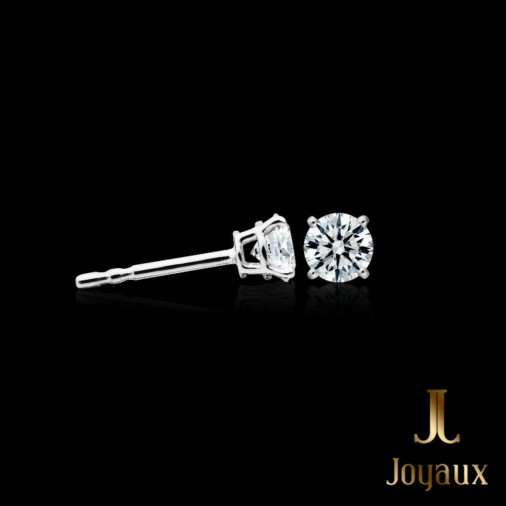 DIAMOND STUD EARRINGS IN 18K WHITE GOLD (1/5 CT. TW.)