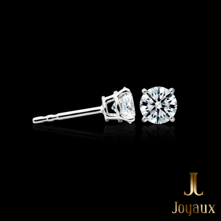 DIAMOND STUD EARRINGS IN 18K WHITE GOLD (1/3 CT. TW.)