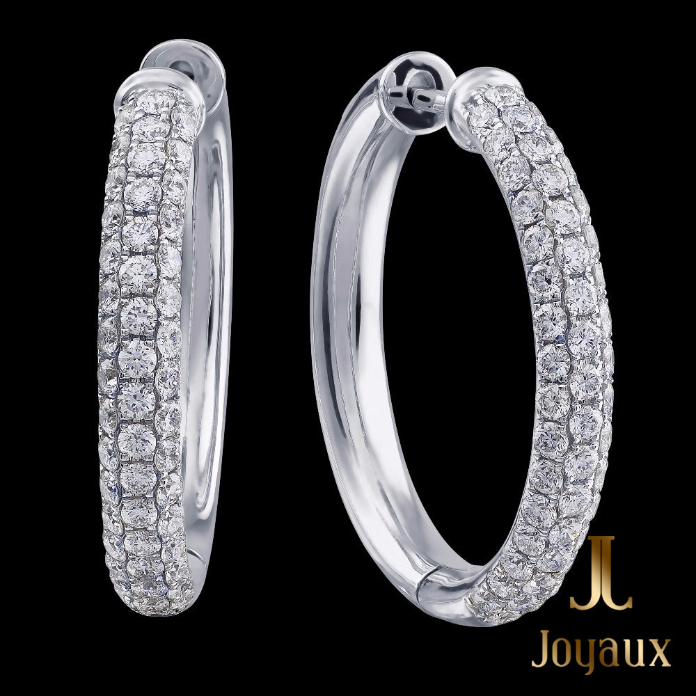 1,5 Karat Diamant-Creolen