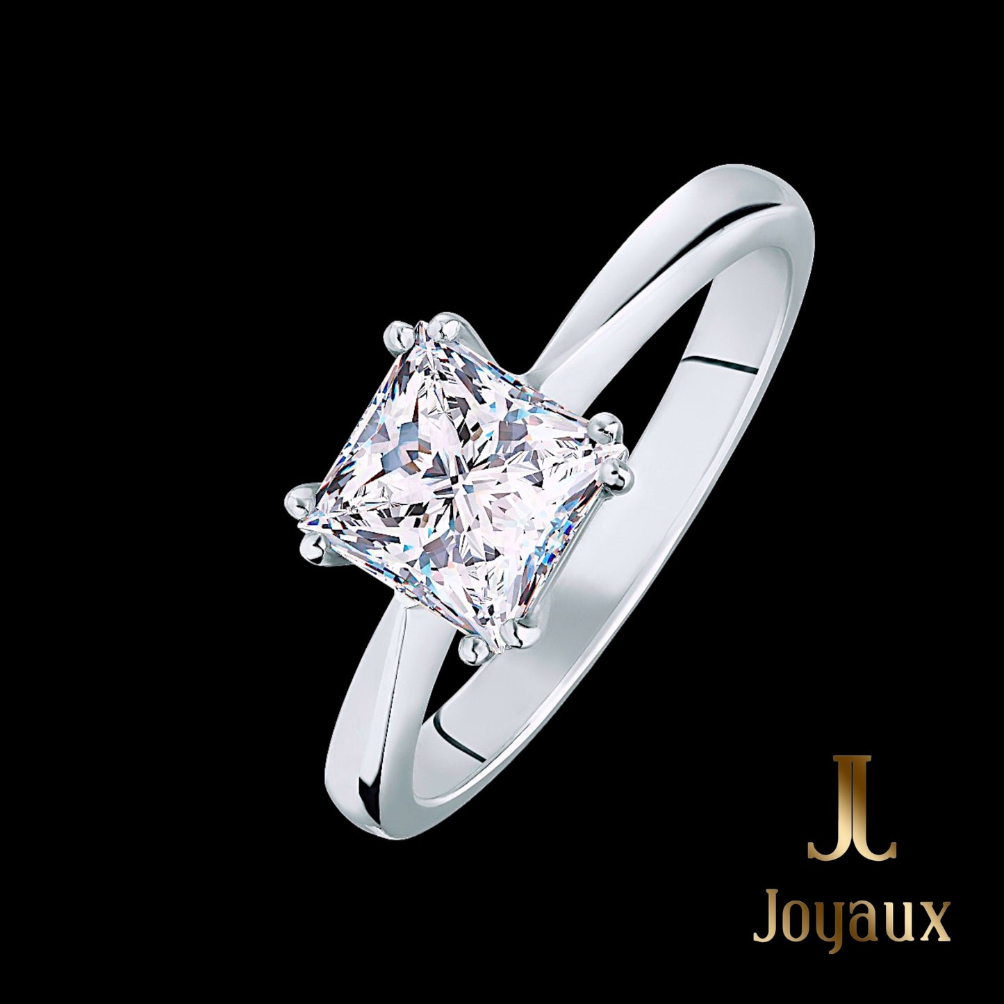 Princess cut Diamond Solitaire Ring 2.01 CT.TW.