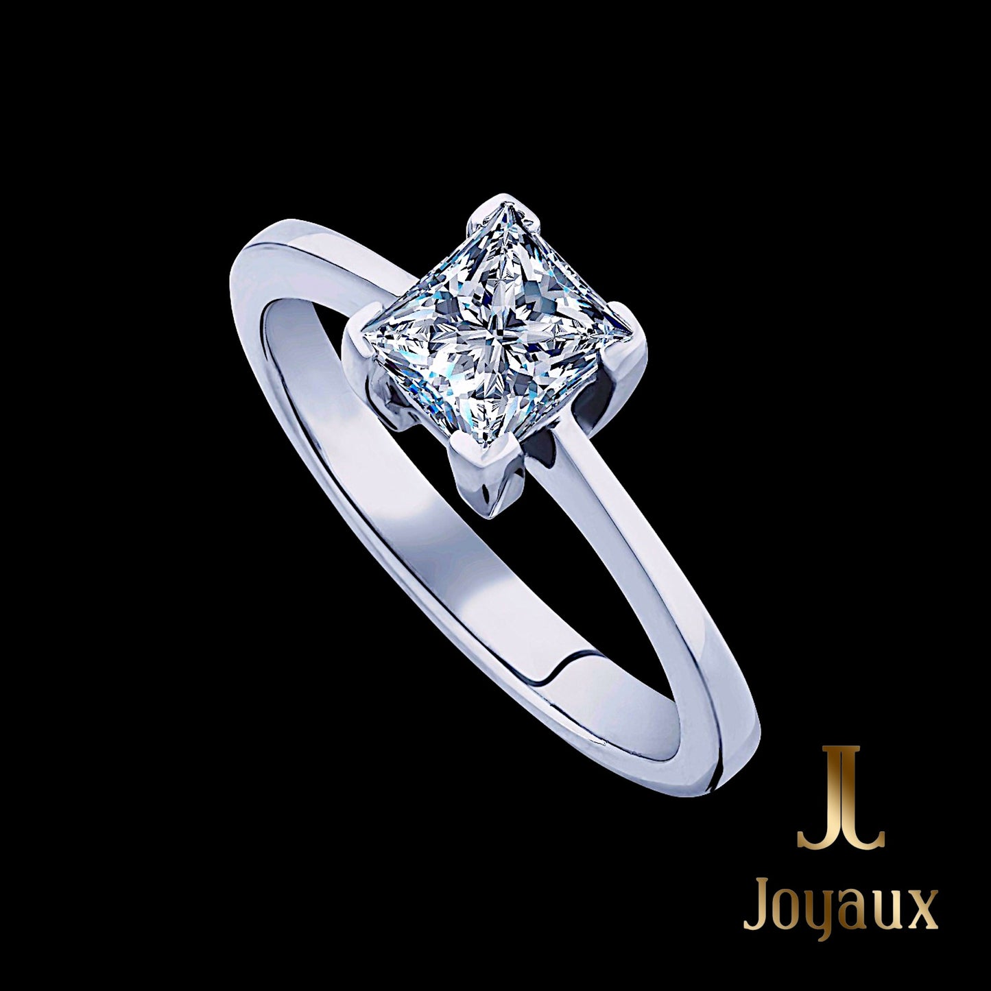 PRINCESS CUT DIAMOND SOLITAIRE RING 1.5 CT.TW.
