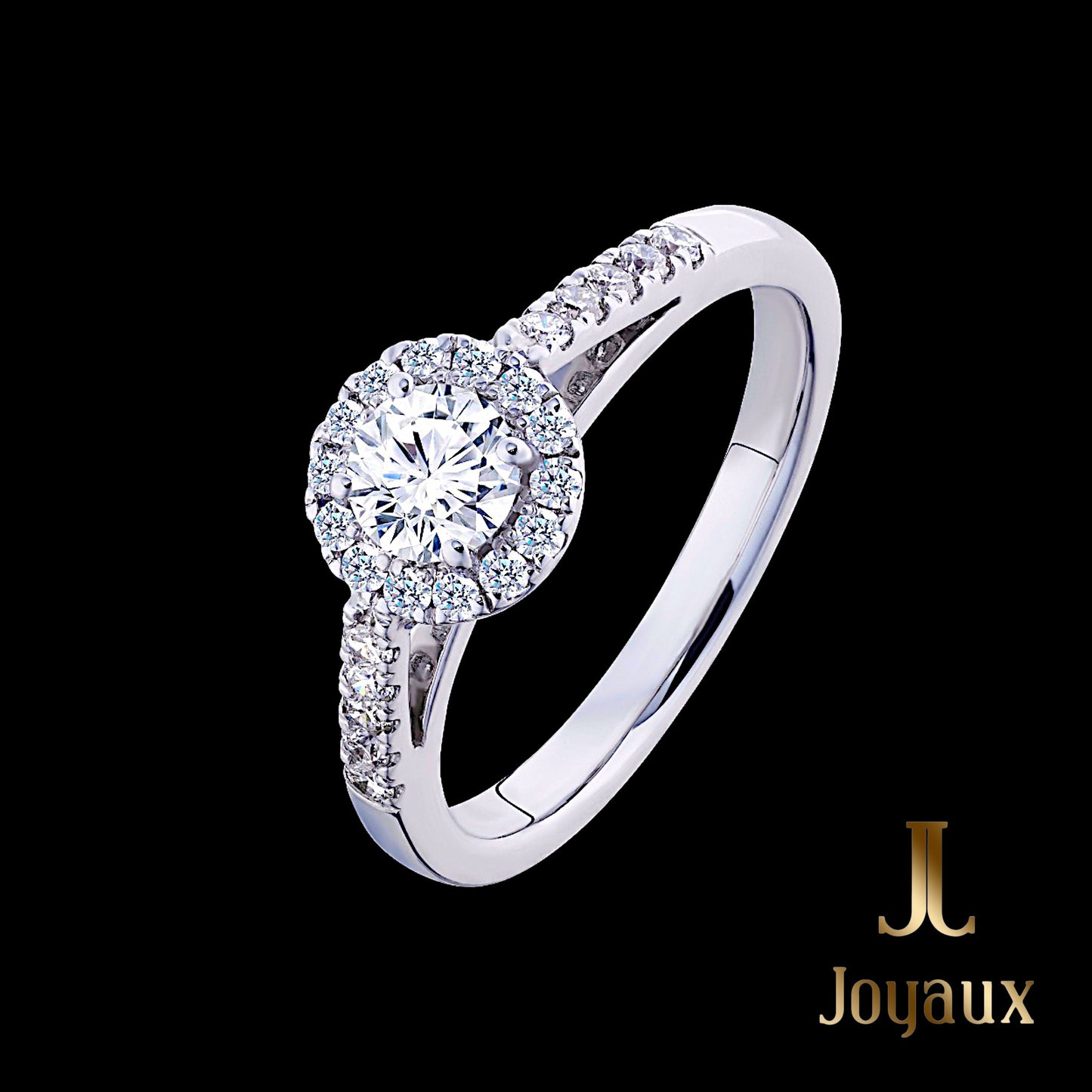 Halo Diamond Engagement Ring 1 ct.tw