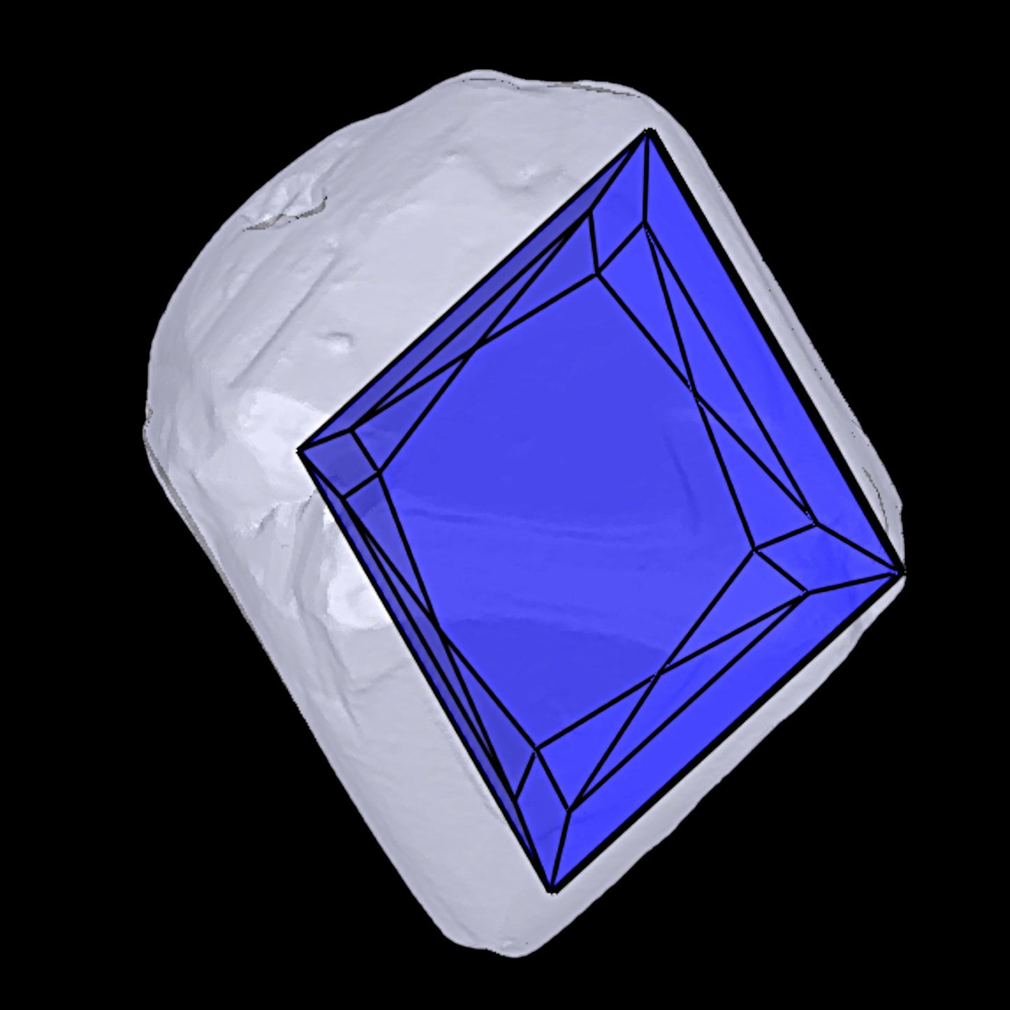 Diamant Royal Princesse F IF de 1,71 carat | Joyaux™ Genève: Héritage éternel