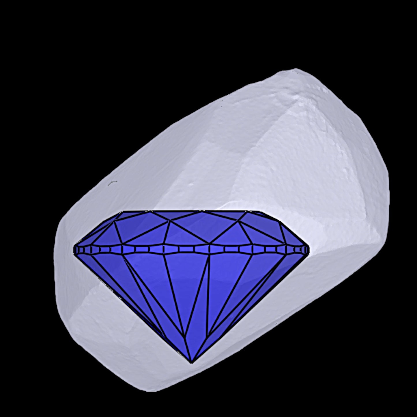 Diamant Impeccable rond D céleste de 1,39 carat | Joyaux™ Genève : Une perfection éternelle