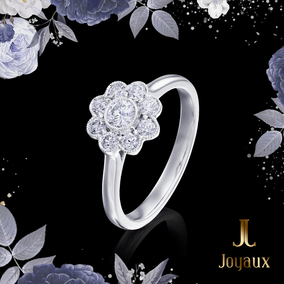 DAISY DIAMOND ENGAGEMENT RING 0.8 ct.tw.