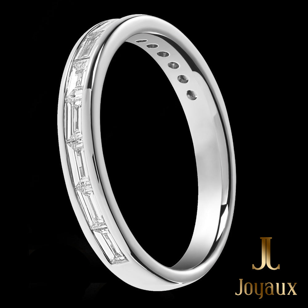 Channel Set Baguette Diamond Wedding Ring