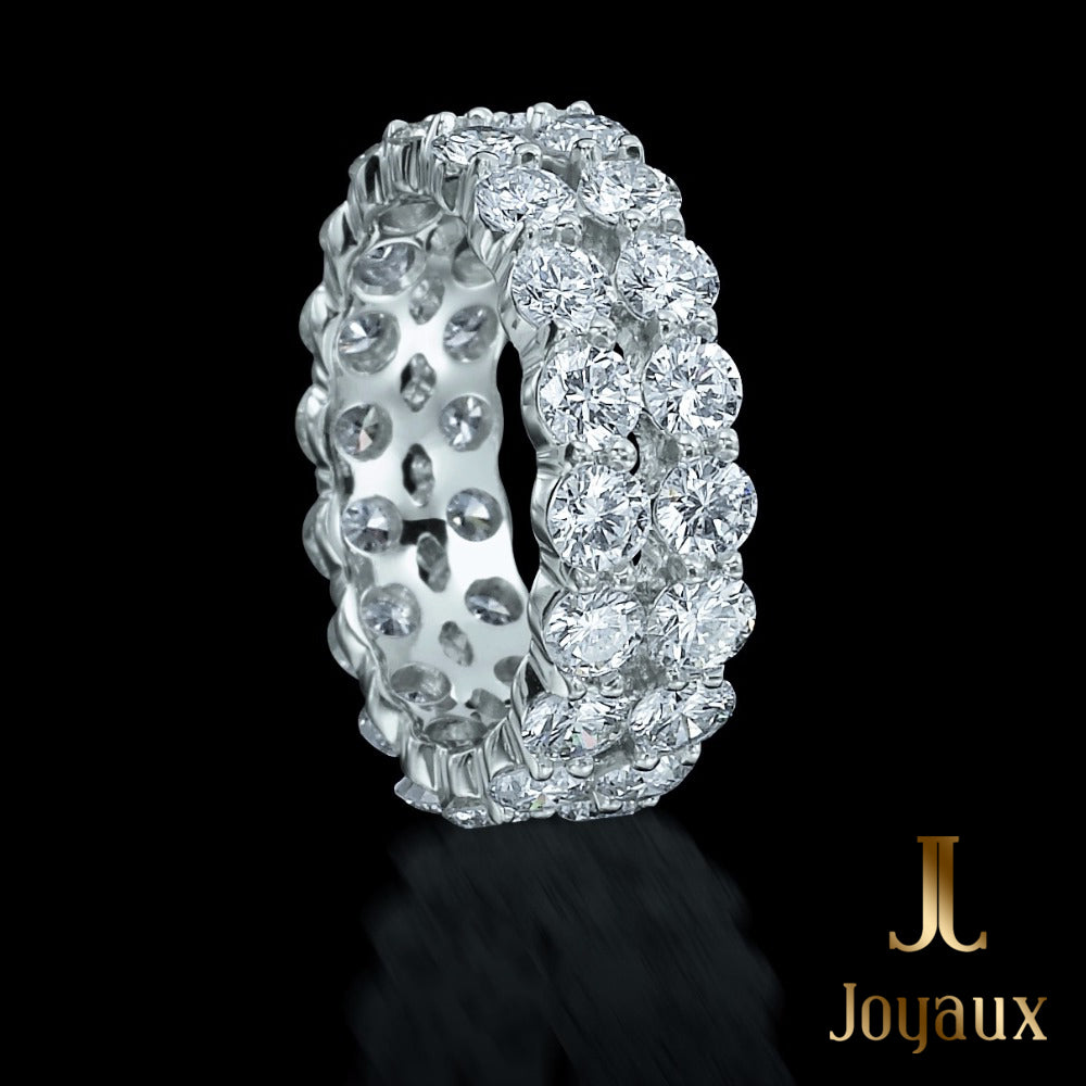 Double Row Diamond Eternity Band
