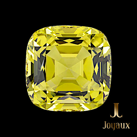 The 195.72 ct Heliodor Beryl from Joyaux™ Genève is not merely a stone but a beacon of the sun's eternal light, capturing the golden rays and embodying the warmth and life-giving energy of our star. With dimensions of 35.00 x 35.00 x 24.90 mm, this square cushion-cut marvel dazzles with a greenish-yellow hue, reminiscent of the sun's gentle embrace at dawn