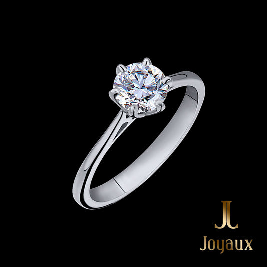 Round Cut Diamond Solitaire Engagement Rings