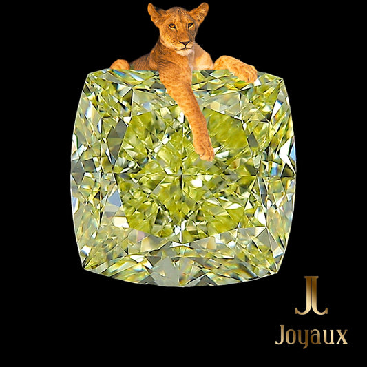 Diamant jaune intense fantaisie de 7,04 carats
