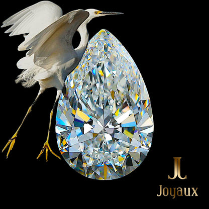 Diamant Poire Exceptionnel de 5,01 Carats E VVS2 - Investissement Rare
