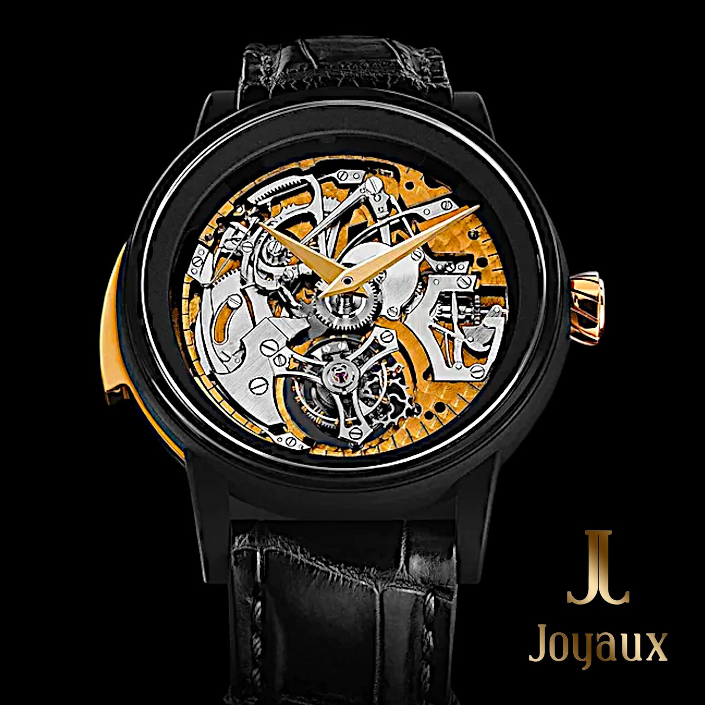 Skeleton Minute Repeater Tourbillon Black – A Masterpiece of Power and Sound