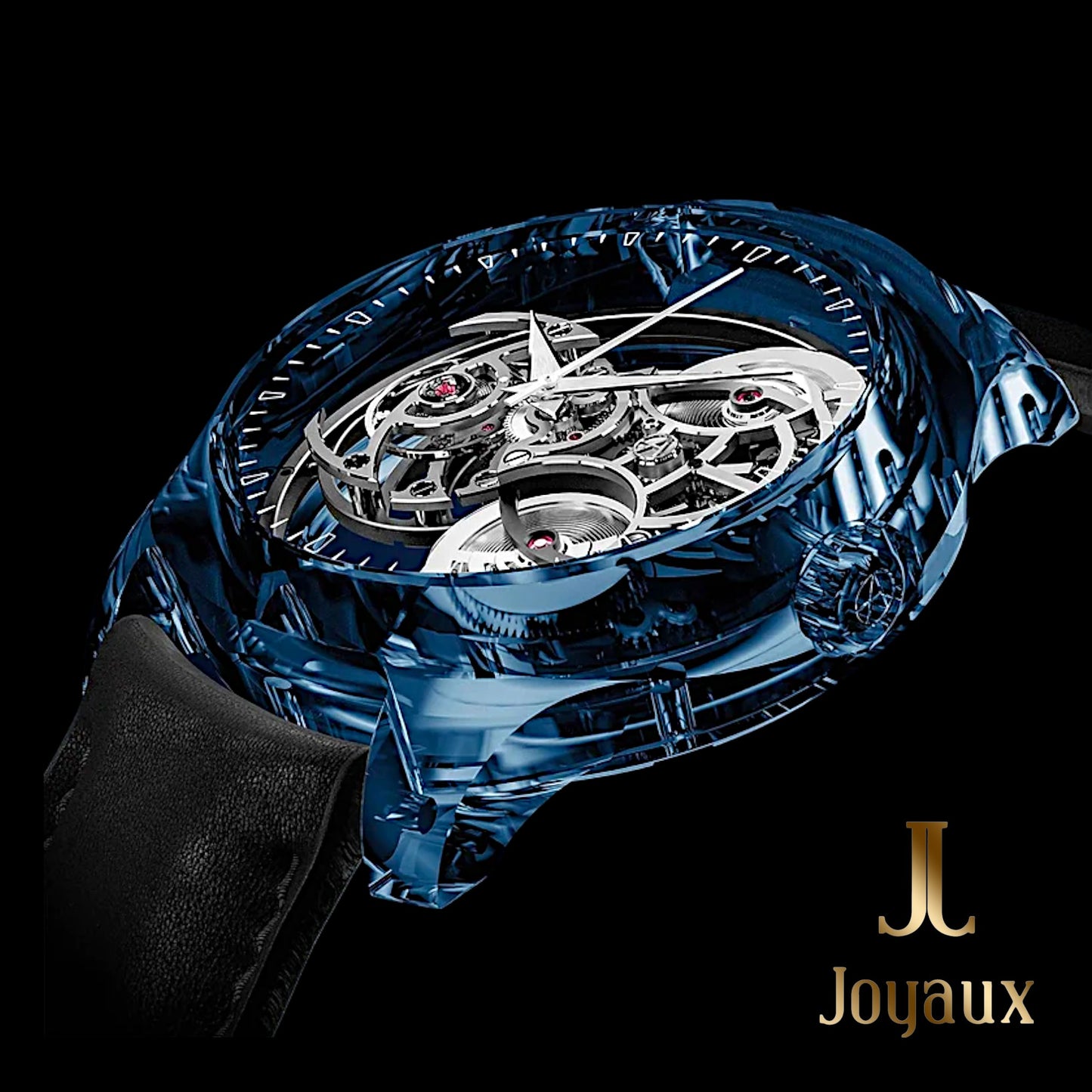 Hand-Made Swiss 🇨🇭 Watch - Purity ‘Stairway To Heaven’ Wavy HMS Deep Blue