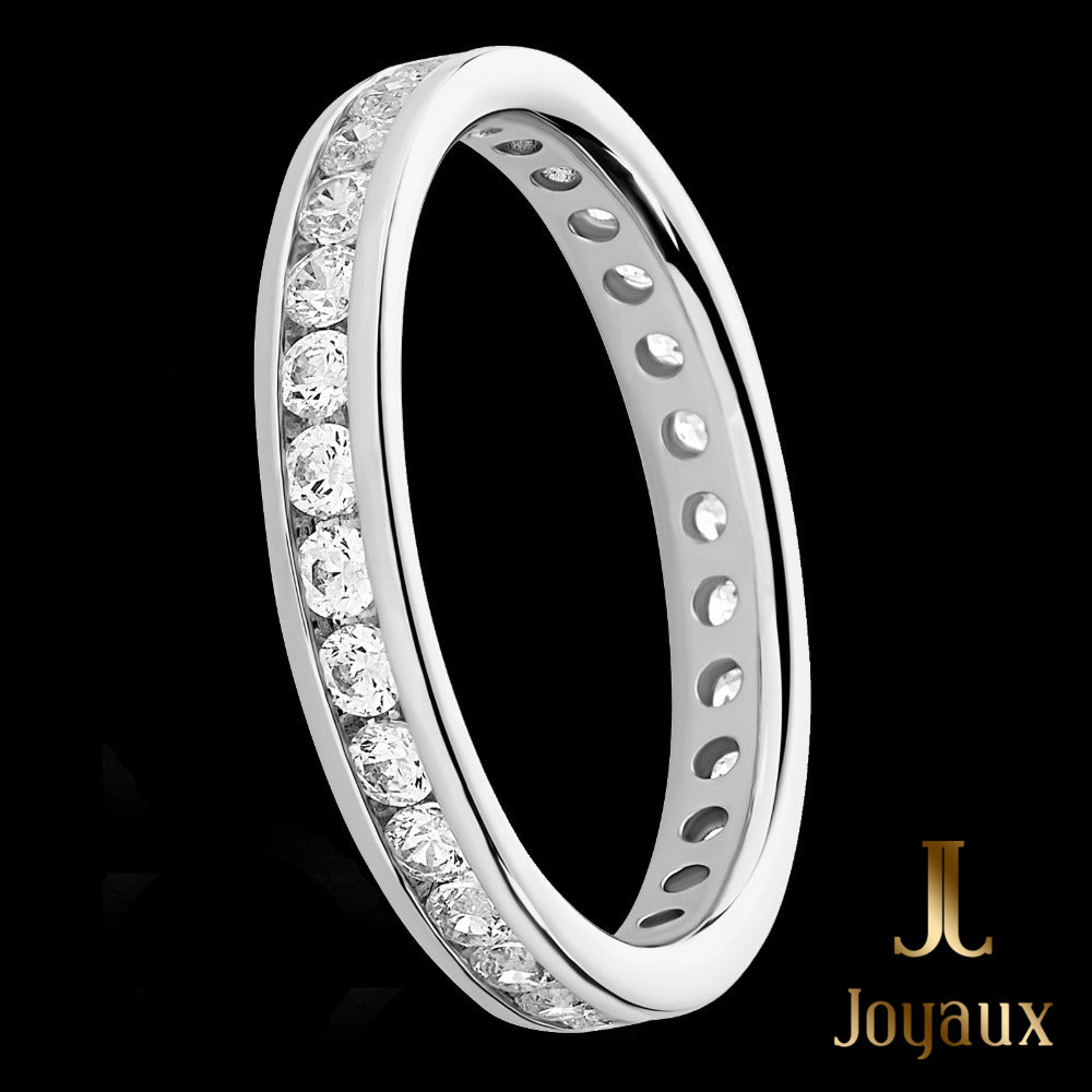 18K White Gold Diamond Eternity Ring