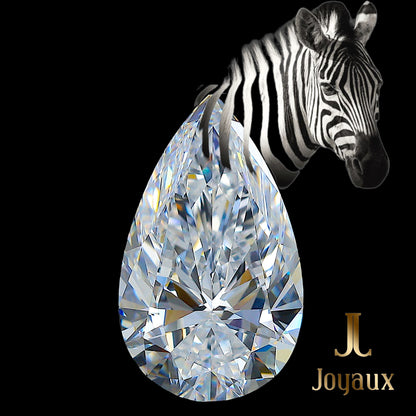 Flawless 7.01 carat Pear Brilliant D color Diamond: Wild Spirit of Botswana