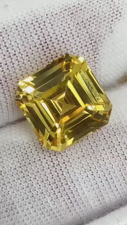 Golden Dawn: The Unmatched Brilliance of a 10.20-Carat Yellow Sapphire