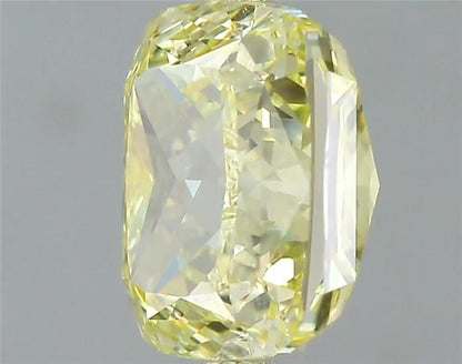 Fancy Yellow Cushion Diamond Side Stone Ring 1.5 ct.tw.