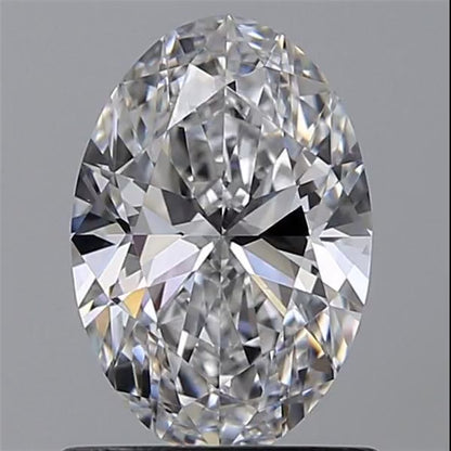1.4 ct.tw. Oval cut Diamond Side Stone Ring