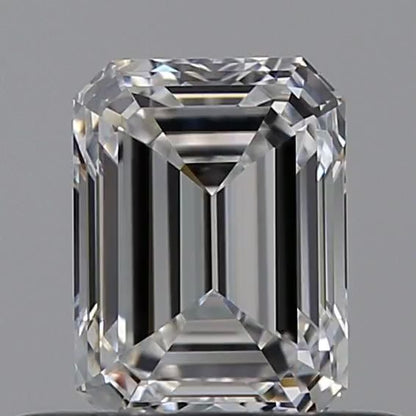 0.8 ct.tw. Emerald cut Diamond Side Stone Ring